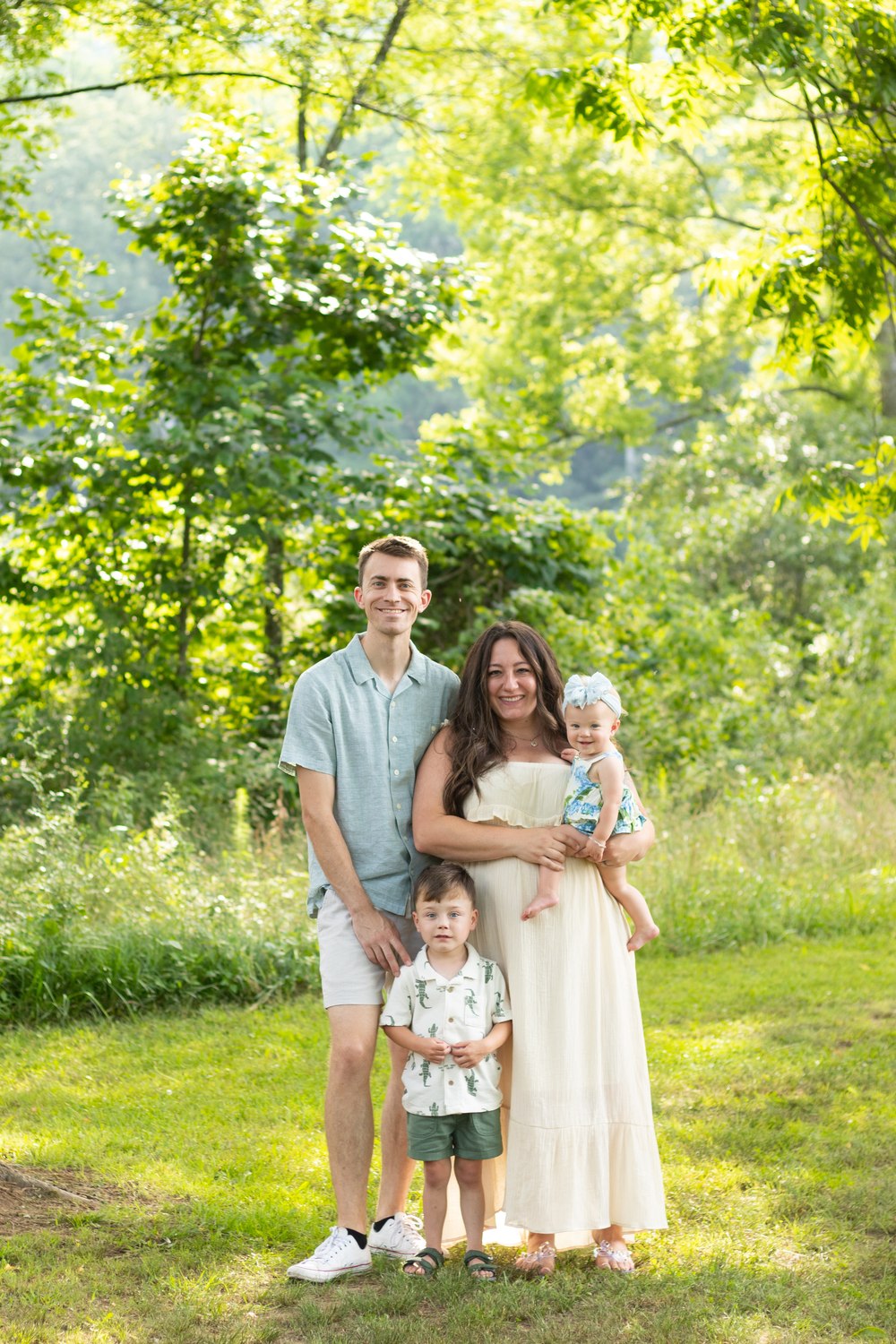 Will Schusterick with his wife Latricia and their two children, Liam and Lily